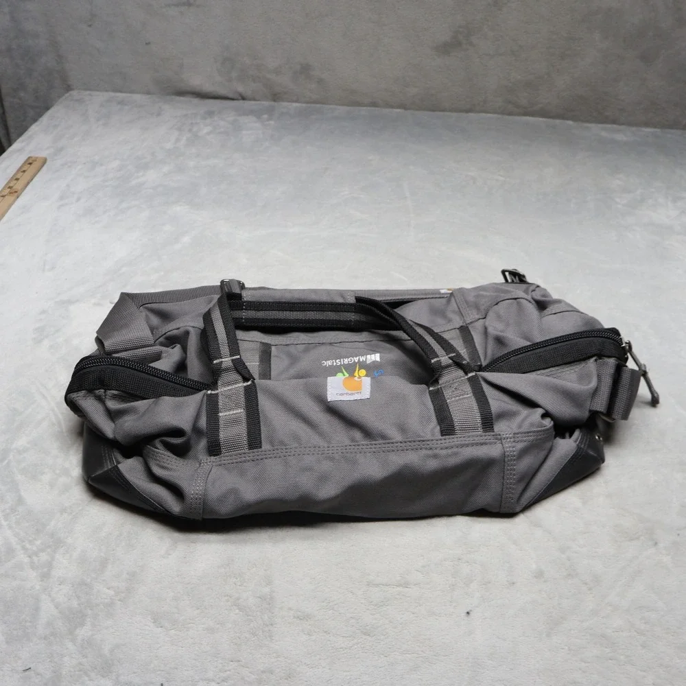 carhartt travel duffel bag Foundry Series 20 Embroidery Grey / One Size Pack it all in the Carhartt 40L Utility Duffel Bag Carhartt Canvas Packable Duffel with
